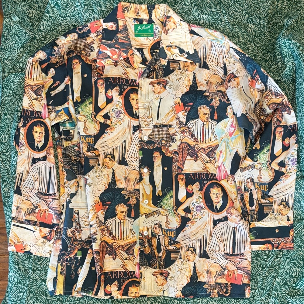 Arrow Men's Artistic Graphic Dress Shirt